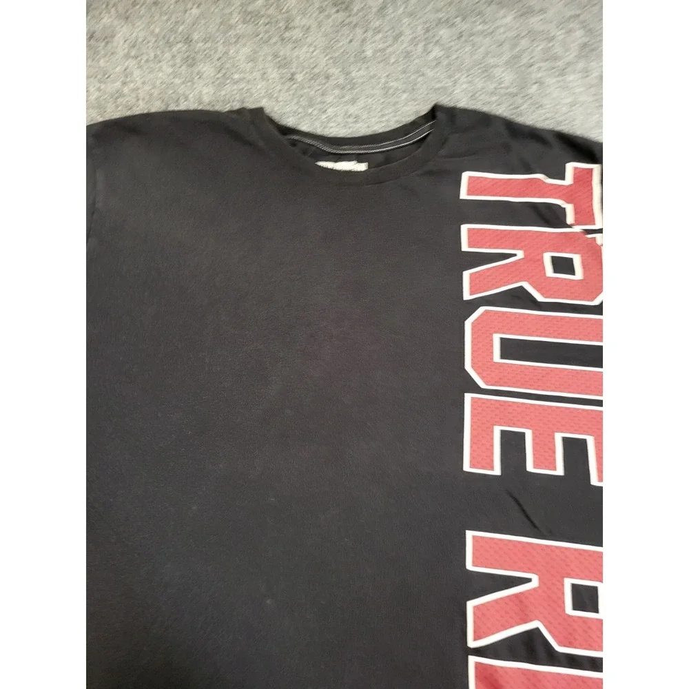 True Religion Men's T-Shirt Original Buddha Brand Size XXX-Large Black (3XL)